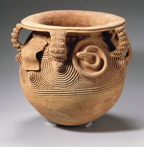 Globular ceramic vessel with everted rim, Igbo, Nigeria, 10th century